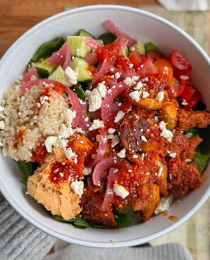 Copycat Cava Harissa Chicken Bowls