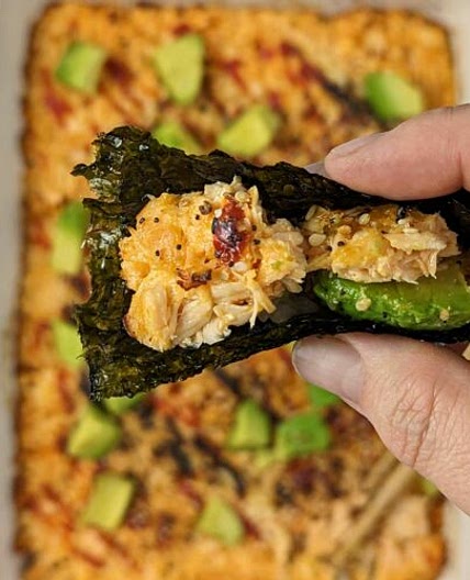 Salmon Sushi Bake Recipe