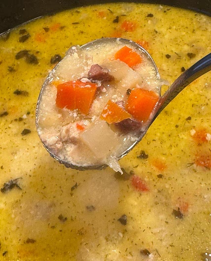 Sour Chicken Soup /Ciorba Radauteana - Romanian
