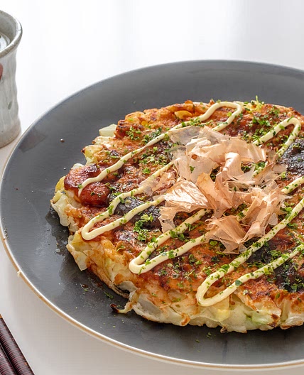 Okonomiyaki (Japanese style pancake)