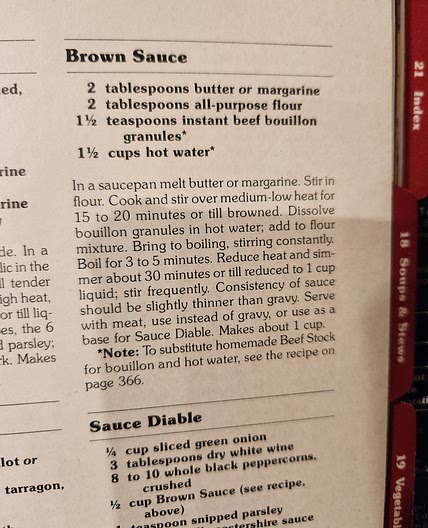 Brown Sauce (red cookbook)
