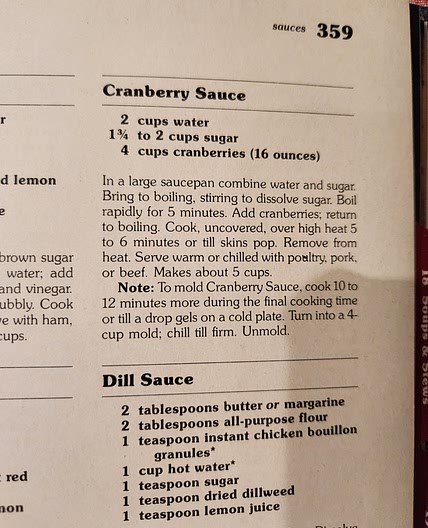 Cranberry Sauce (red cookbook)