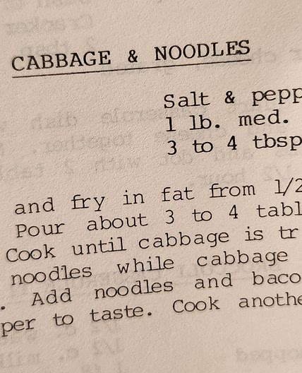 Cabbage & Noodles