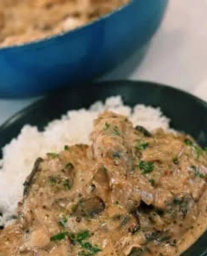 Creamy One Pot Mushroom Chicken