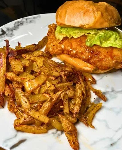 Hot Honey Fried Chicken Burger