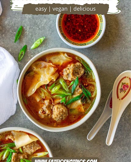 Deconstructed Wonton Soup