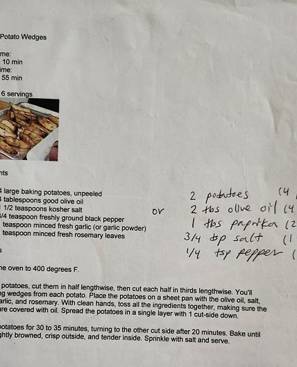 Baked Potato Wedges