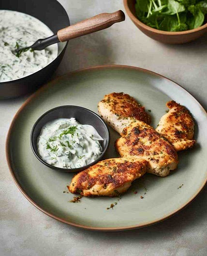 Mary Berry Chicken Escalopes with Tzatziki