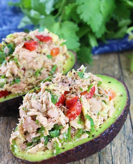 Healthy Tuna Stuffed Avocado