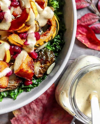 Roasted Vegetable Kale Salad – Insta Cooked