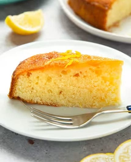 TREAT: FIVE-LEMON DRIZZLE CAKE. My favourite