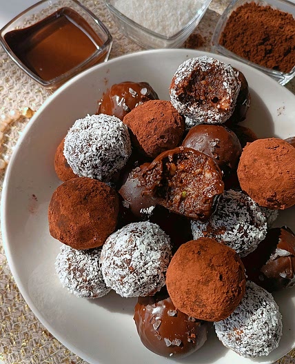 No Bake Date Truffles