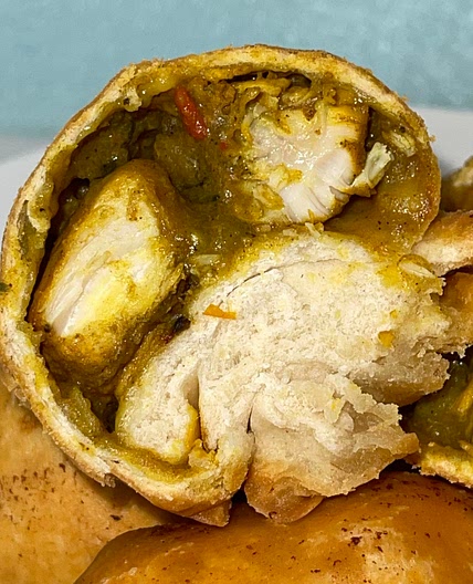 Curry Chicken Stuffed fried Dumplings 