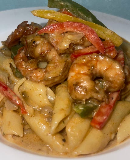 Rasta Pasta Jerk Shrimp 