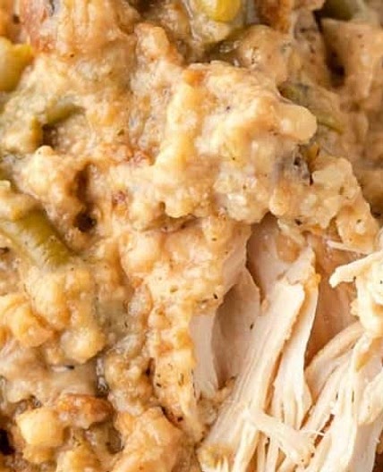 Slow Cooker Chicken & Dressing