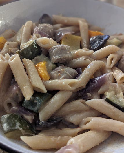 Creamy Sausage Pasta Bake