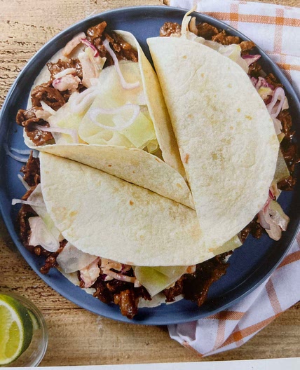 Korean-style steak tacos