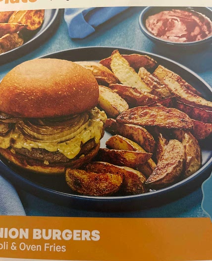 Griddled onion burgers