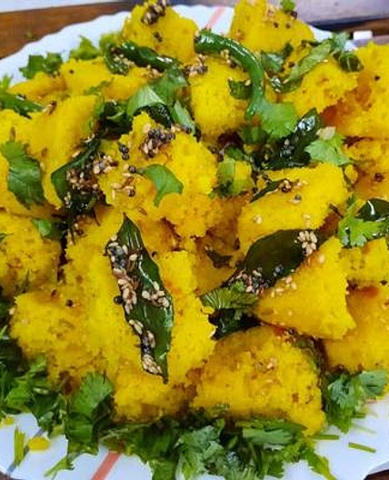 खमन ढोकला (khaman dhokla recipe in Hindi)