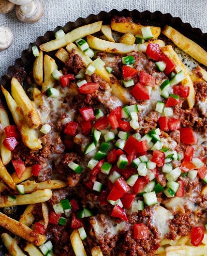 Mushroom Bolognese Loaded Fries