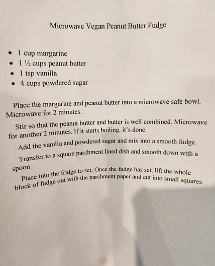 Microwave Vegan Peanut Butter Fudge