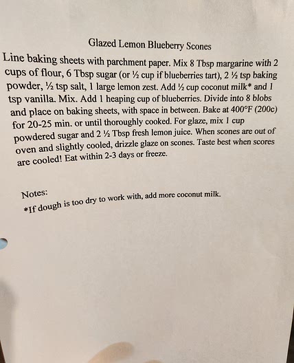 Glazed Lemon Blueberry Scones