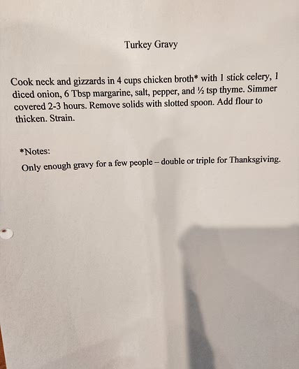 Turkey Gravy