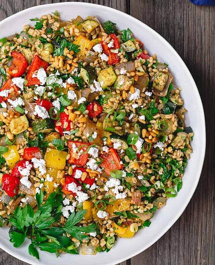 Mediterranean Roasted Vegetables Barley