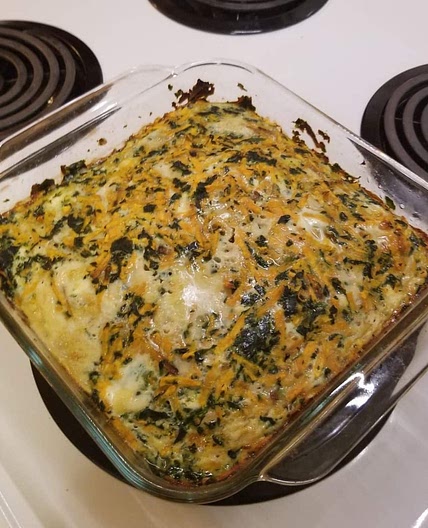 SWEET POTATO SPINACH FETA EGG BAKE