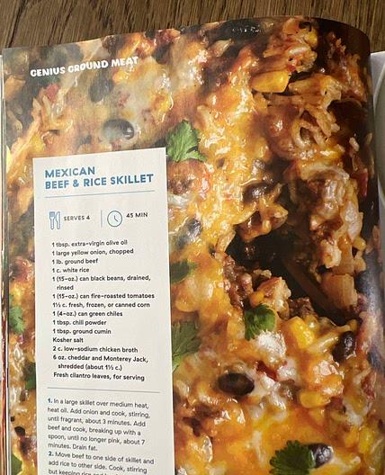 Mexican Beef and Rice Skillet