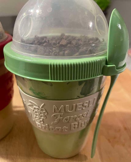 Almond milk mint chip yogurt