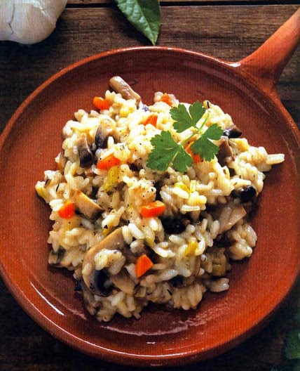 Mushroom and Vegetable Risotto - Elder Scrolls