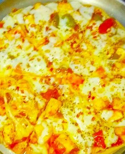 पनीर काॅर्न पिज़्ज़ा (paneer corn pizza recipe in Hindi)