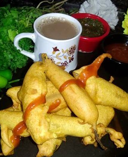 मिर्ची पकौड़ा (mirchi pakoda recipe in hindi)