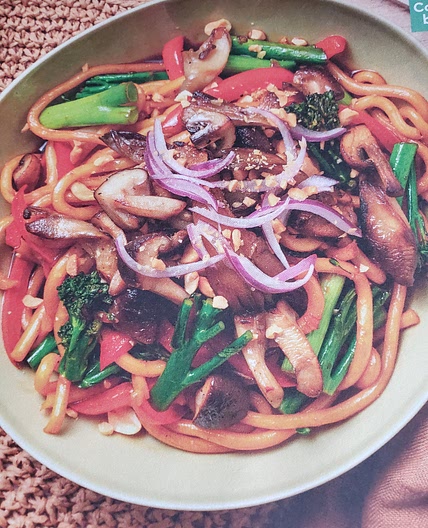 Yaki Inspired Noodles with Mushrooms