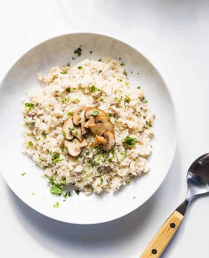 Creamy Mushroom Cauliflower “Risotto”(After 3rd Week)