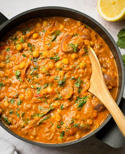 Creamy Prawn, Lentil & Chickpea Curry 4
