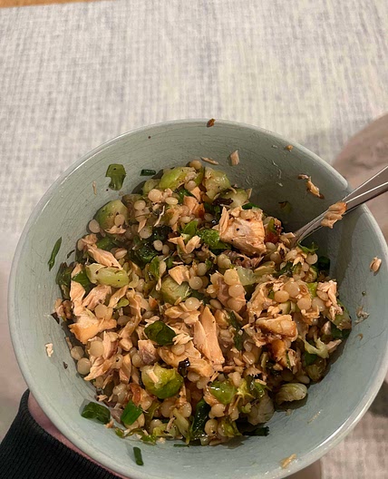 Easy teriyaki salmon bowl