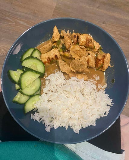 Chicken satay curry