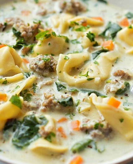 Creamy Sausage and Tortellini Soup Recipe