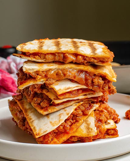 Sloppy Joe Quesadillas