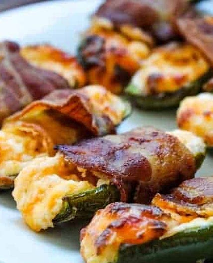 Air Fryer Bacon-Wrapped Stuffed Jalapenos