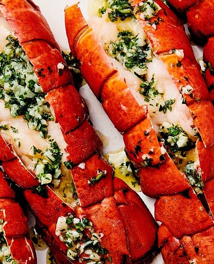 Baked Lobster Tails with Garlic Butter