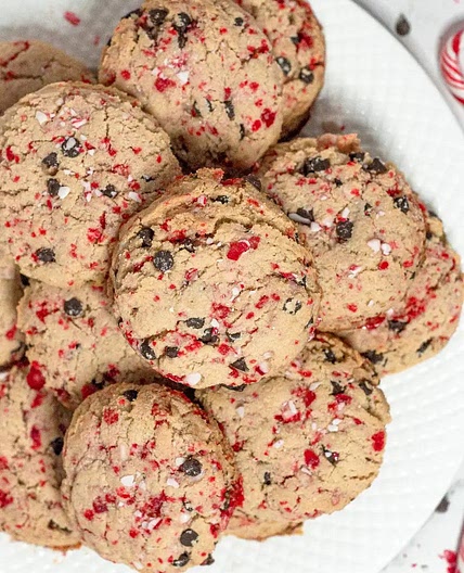 Candy Cane Chocolate Chip Cookies (Gluten-Free & Vegan)