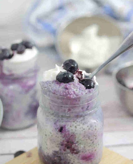 Dairy-Free Blueberry Chia Pudding