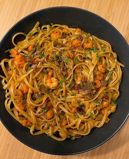 wok crevettes