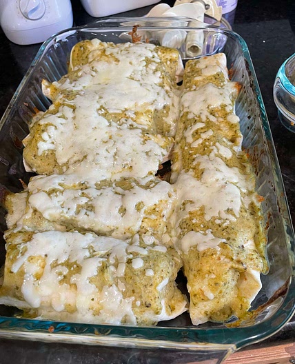 Green enchiladas 