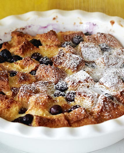 Blueberry and Lemon Bread Pudding