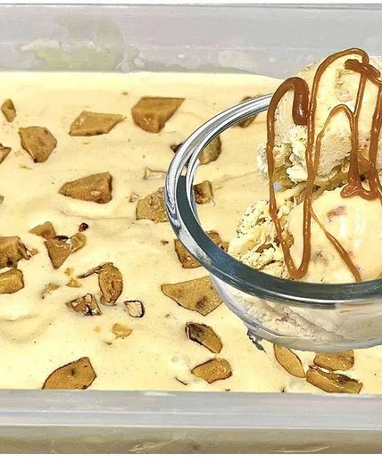 Brown Butter Almond Brittle Ice Cream Recipe