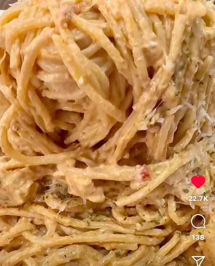 Marry Me Chicken Spaghetti